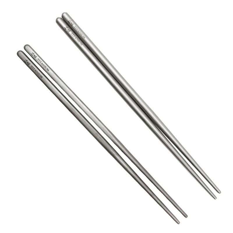 Camping Cooking Kids - Chopsticks Metal Reusable Chopstick Sticks Titanium