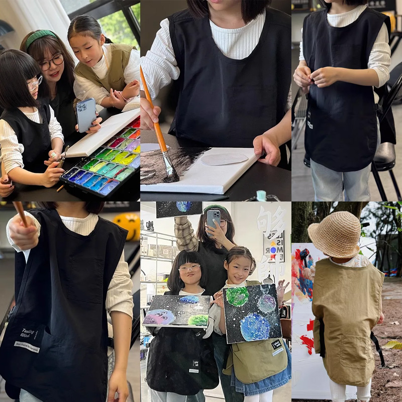 Oilproof Waterproof Kids Apron - Camping Cooking Kids recension och pris