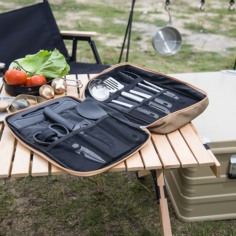 8pcs Camping Kitchen Cookware  - Camping Cooking Bundle recension och pris