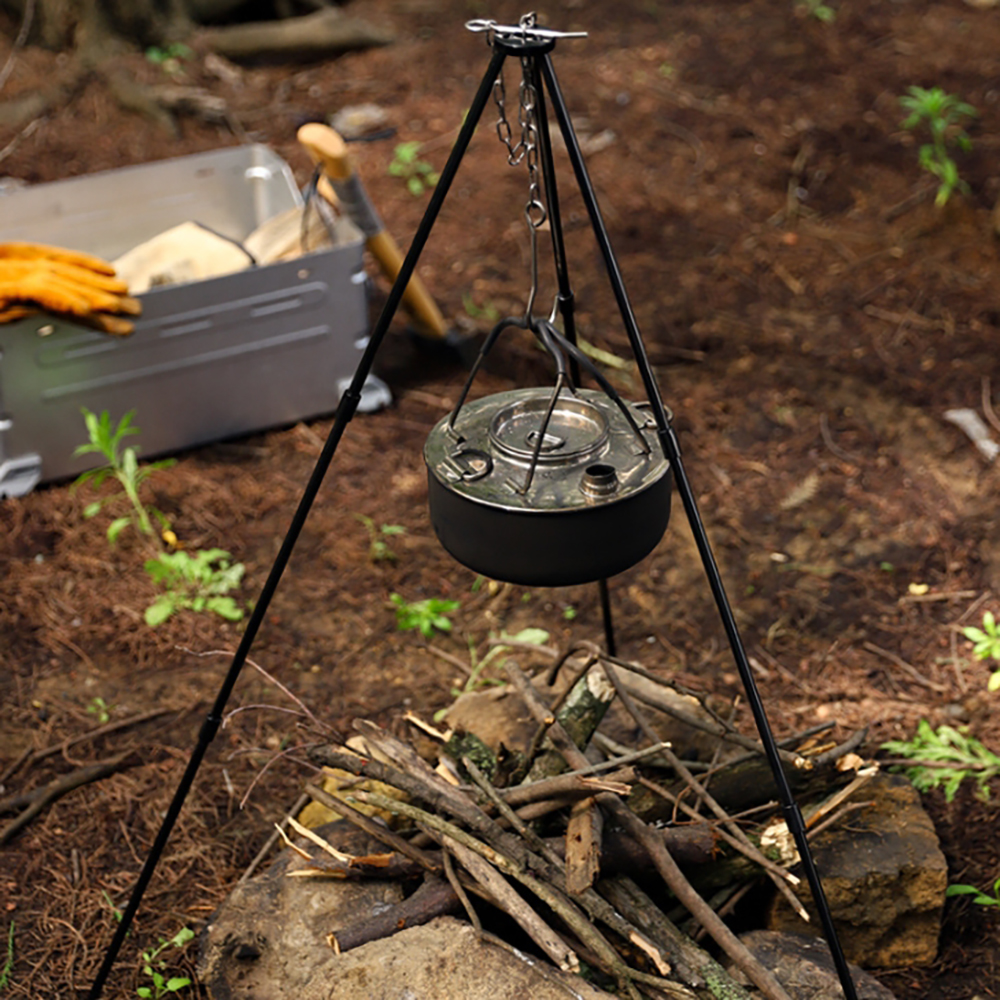 Camping Campfire Tripod for Ha - Camping Cooking Pot Tripod recension och pris