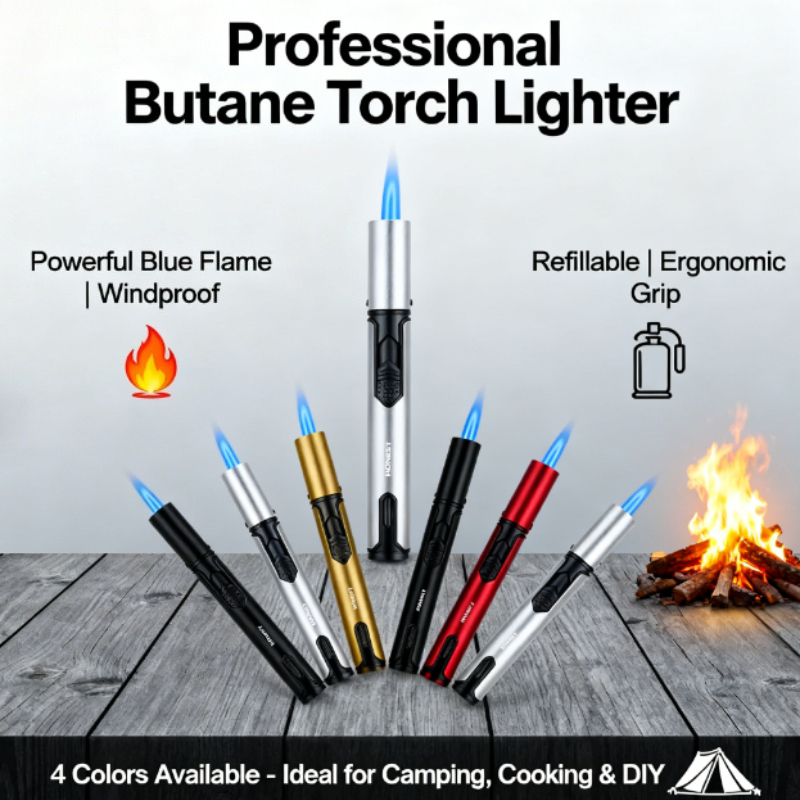 Metal Pen-Style Torch Lighter  - Camping Cooking Torch recension och pris