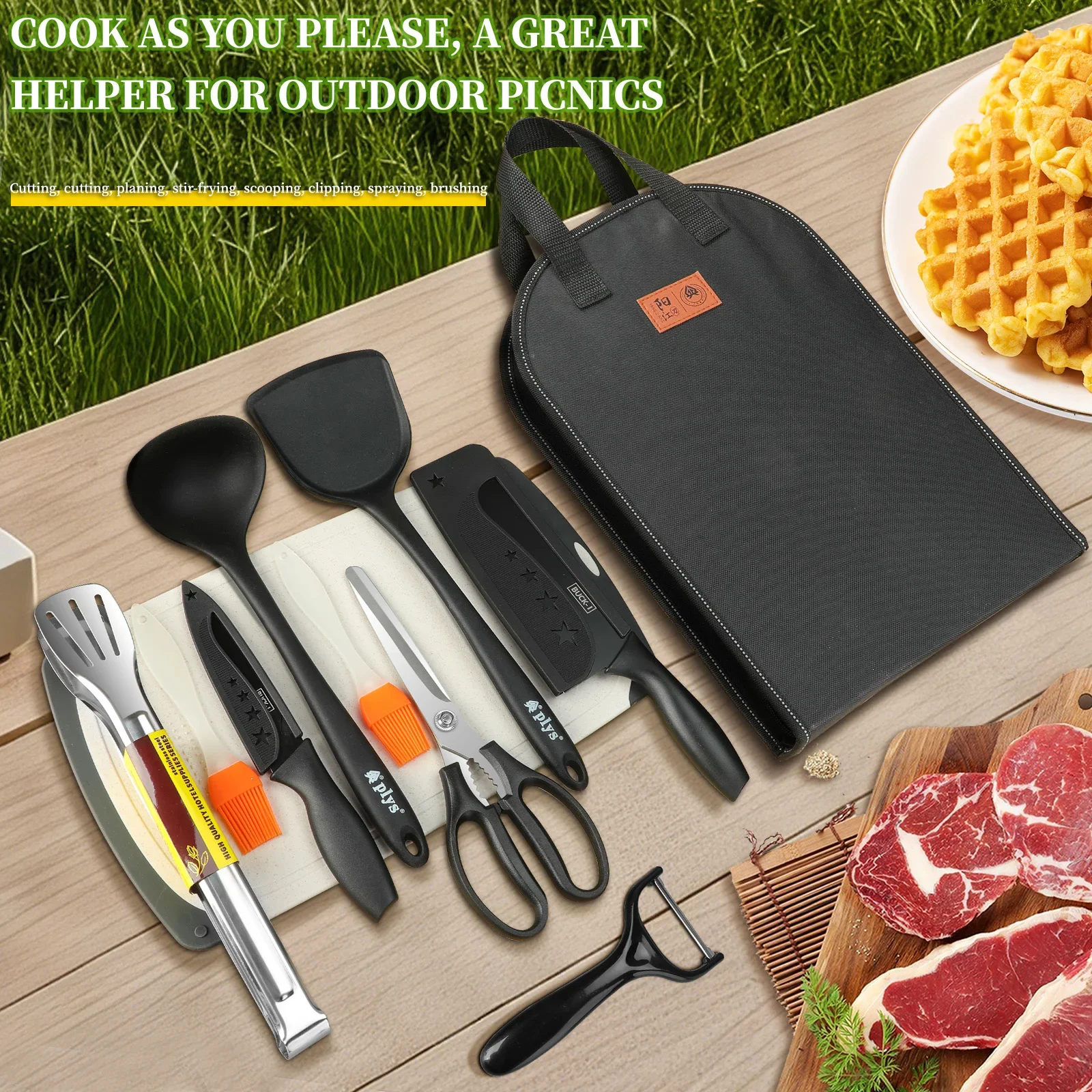 Portable outdoor utensils set  - Quechua Camping Cooking Set recension och pris