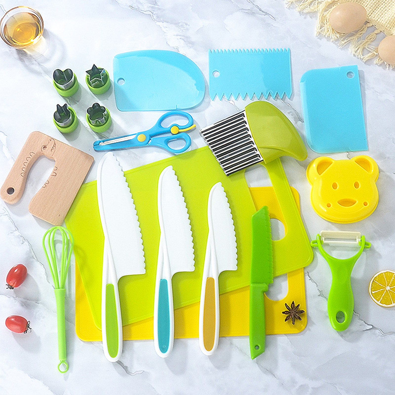 Plastic Kitchen Tools for Kids - Camping Cooking Kids recension och pris