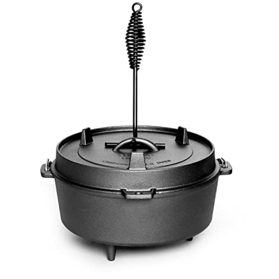 Pre-Seasoned Cast Iron Dutch O - Camping Cooking Dutch Oven recension och pris