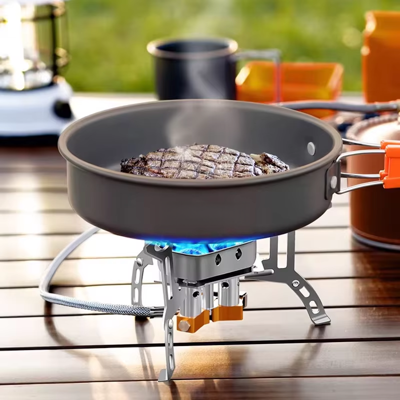 Three-Head Gas Stove Portable  - Quechua Camping Cooking Set recension och pris