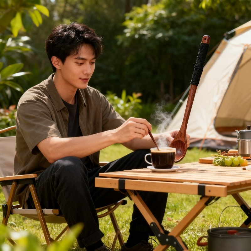 Japanese Wooden Spoon for Tea  - Japanese Camping Cooking recension och pris
