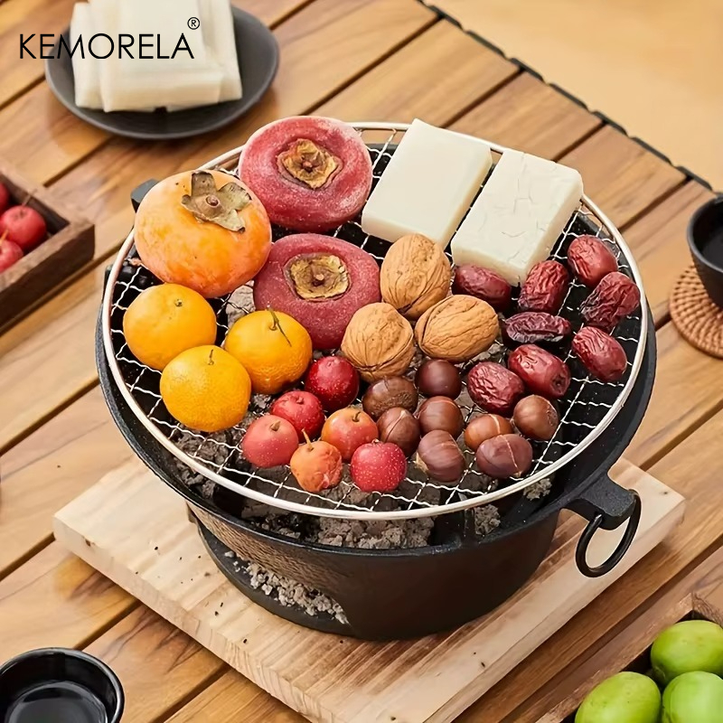 1Set Cast Iron Charcoal Stove  - Japanese Camping Cooking recension och pris