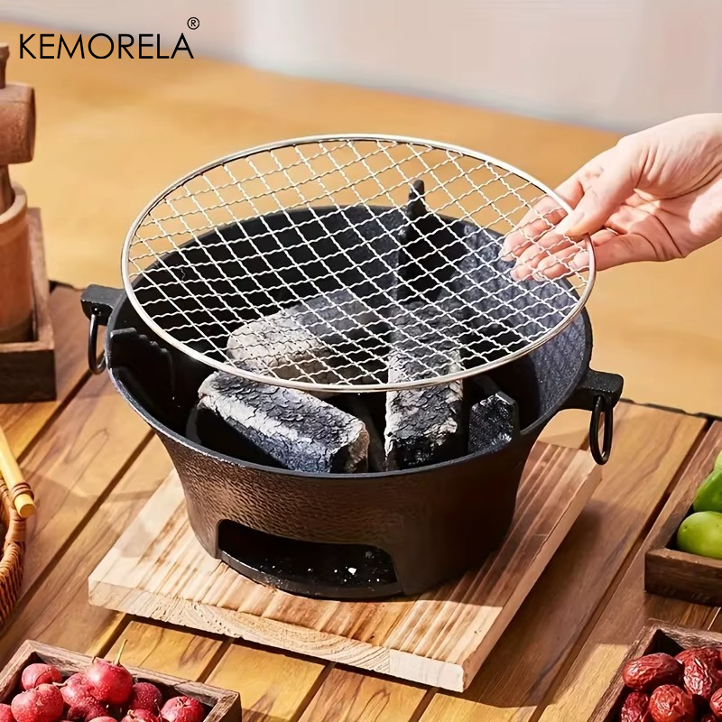 1Set Cast Iron Charcoal Stove  - Japanese Camping Cooking recension och pris