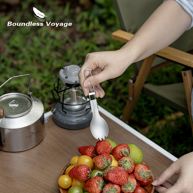 Boundless Voyage Titanium Fold - Camp Spork Set recension och pris