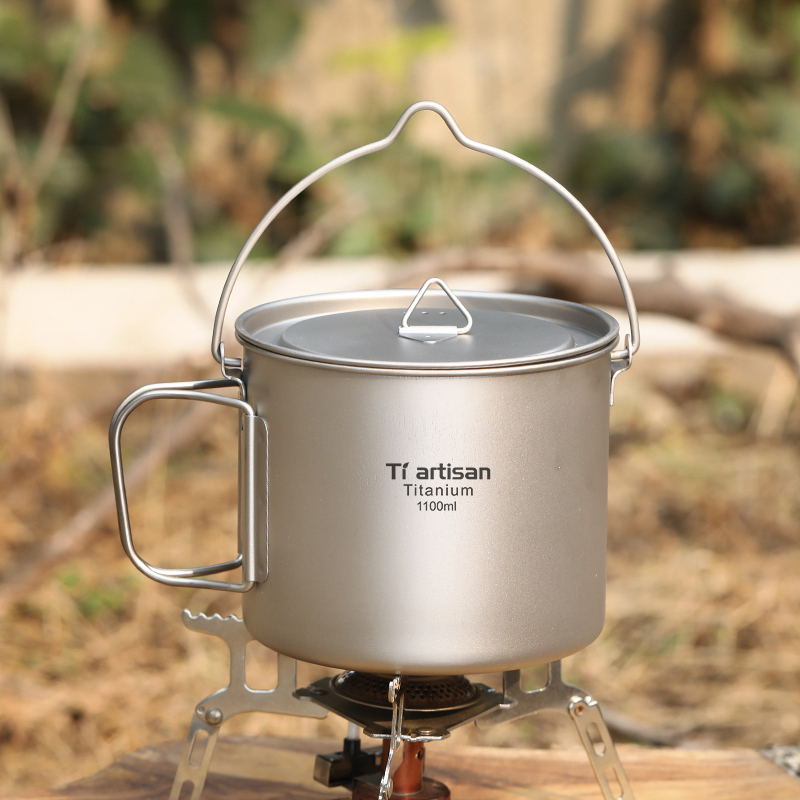 Tiartisan Titanium 1.1L Campin - Camping Cooking Pot With Lid recension och pris