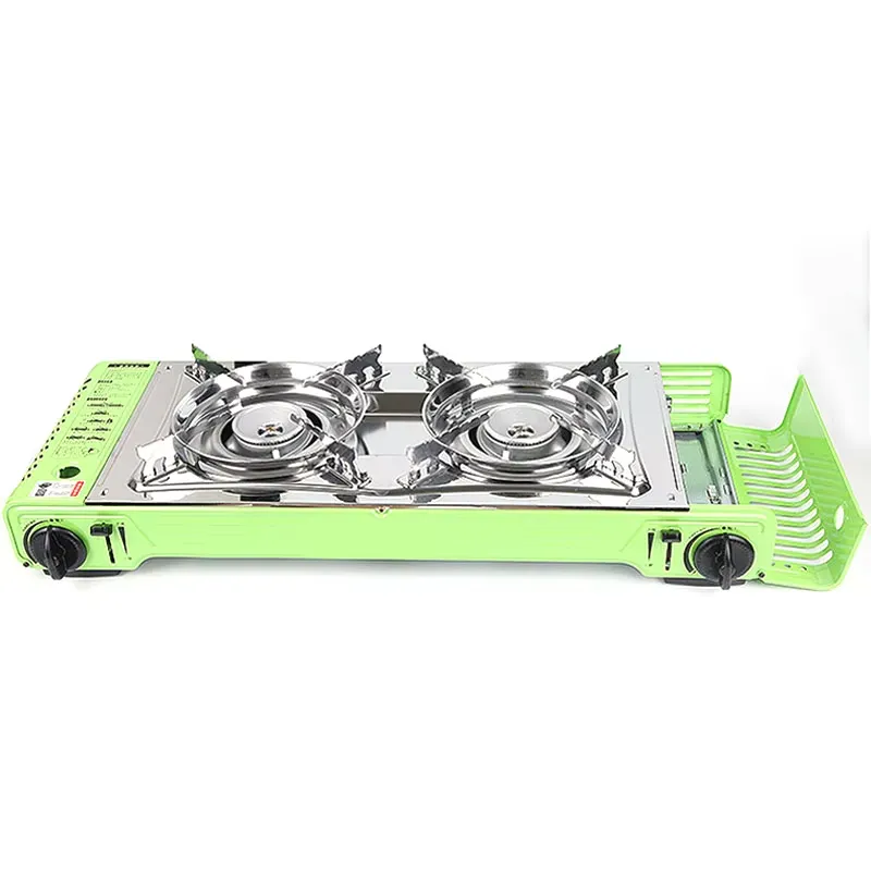 Outdoor Portable Camping Table - Camping Double Cooking Stove recension och pris