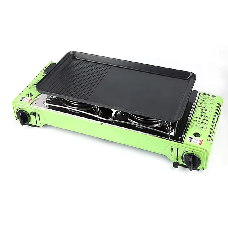 Outdoor Portable Camping Table - Camping Double Cooking Stove recension och pris