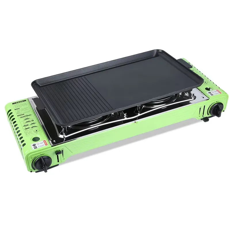 Outdoor Portable Camping Table - Camping Double Cooking Stove recension och pris