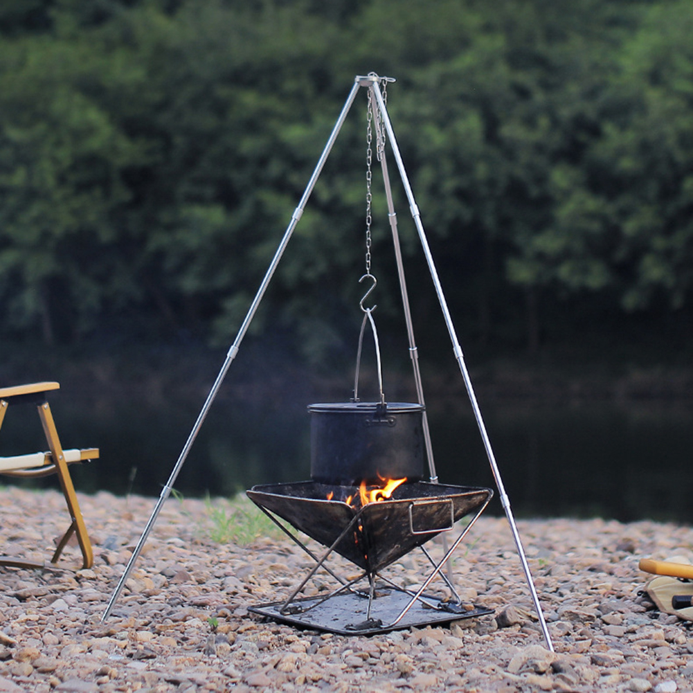 Camping Bonfire Tripod Aluminu - Camping Cooking Pot Tripod recension och pris