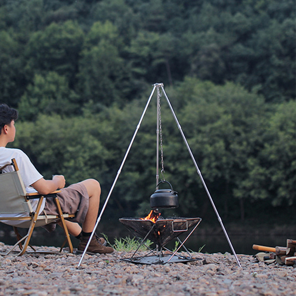 Camping Bonfire Tripod Aluminu - Camping Cooking Pot Tripod recension och pris