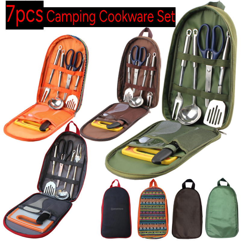 7pcs Camping Kitchen Utensil S - Camping Cooking Container recension och pris