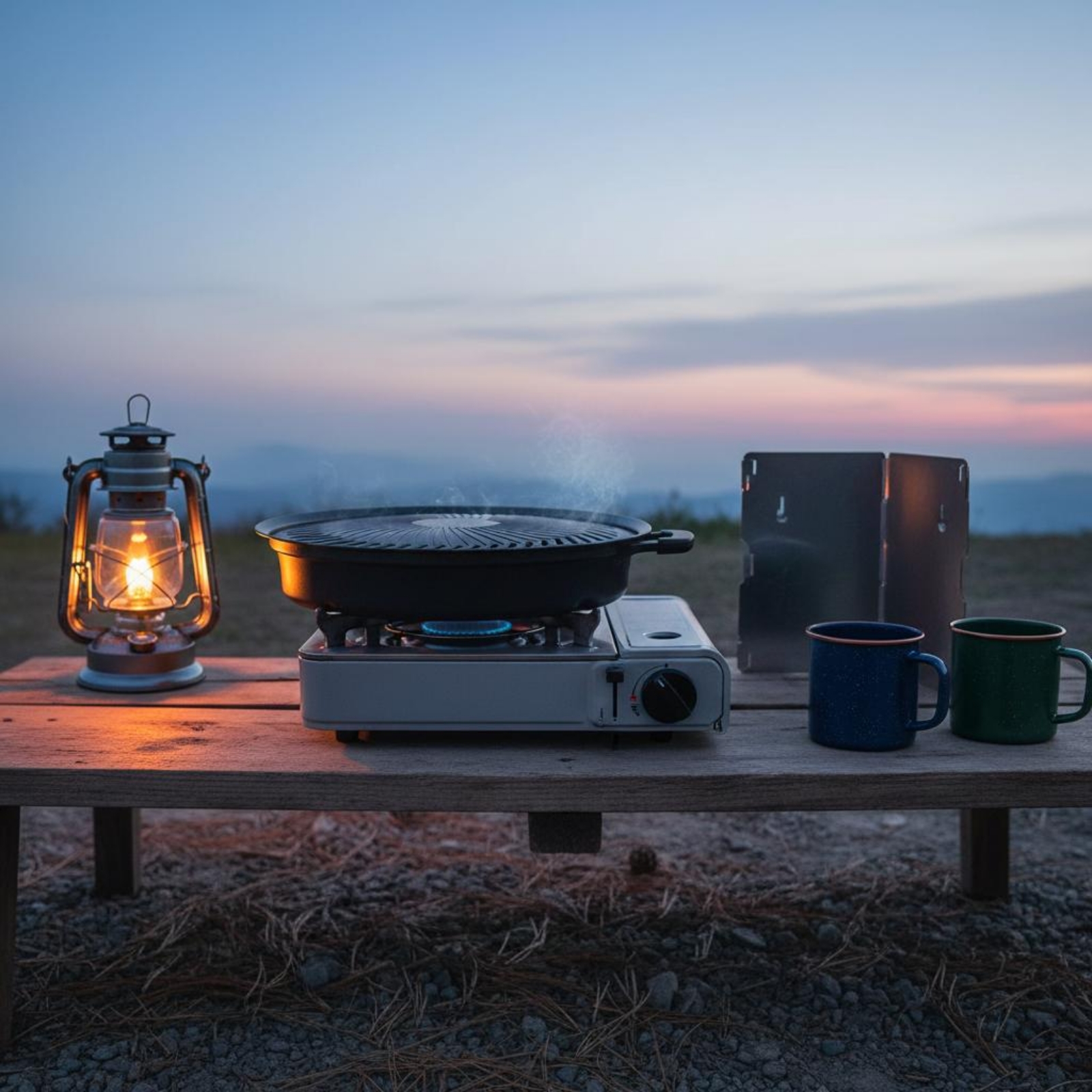 Korean BBQ Grill Pan Non-Stick - Camping Cooking Grill recension och pris