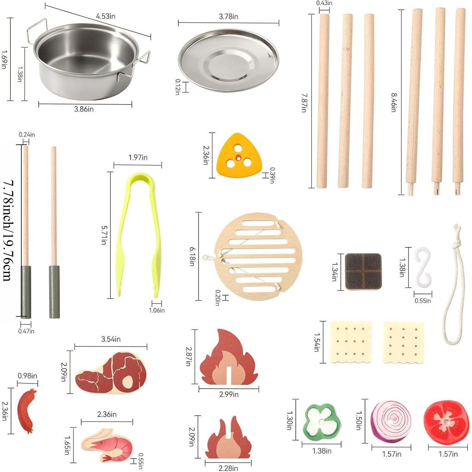 Wooden Kids Camping Toy Set Ca - Camping Cooking Kids recension och pris