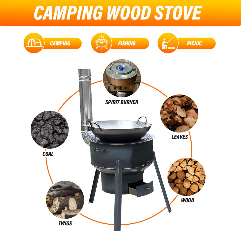 63cm Portable Detachable Outdo - Camping Cooking Hot Plate recension och pris