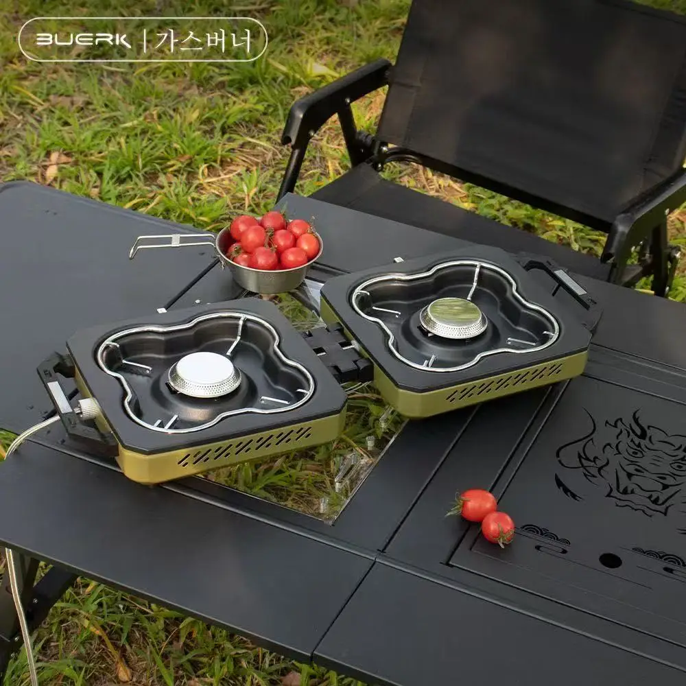 BUERK Camping Stove Double Bur - Camping Double Cooking Stove recension och pris