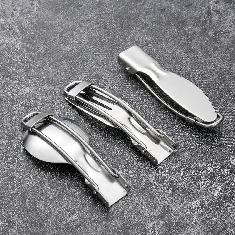 Stainless Steel Metal Foldable - Camp Spork Set recension och pris