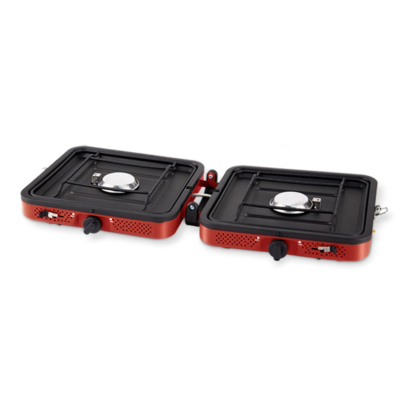 Portable double burner cooker  - Camping Double Cooking Stove recension och pris