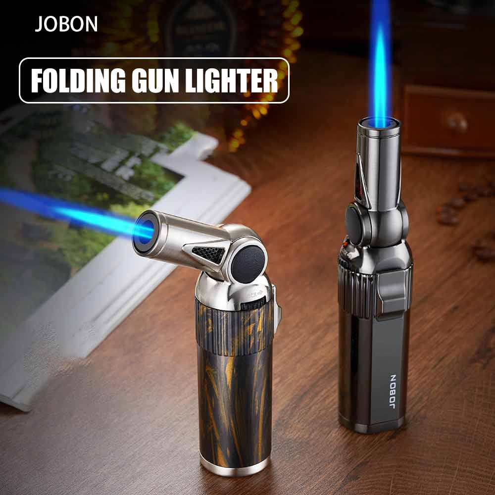 Folding Gun Lighter One Key Lo - Camping Cooking Torch recension och pris