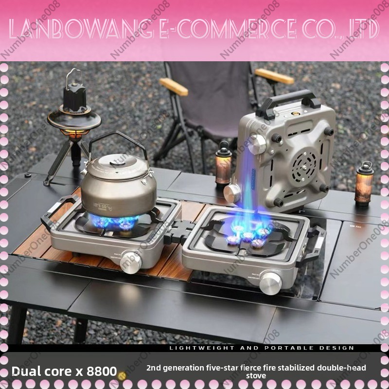 Outdoor Dual Burner High Power - Camping Cooking Fuel recension och pris