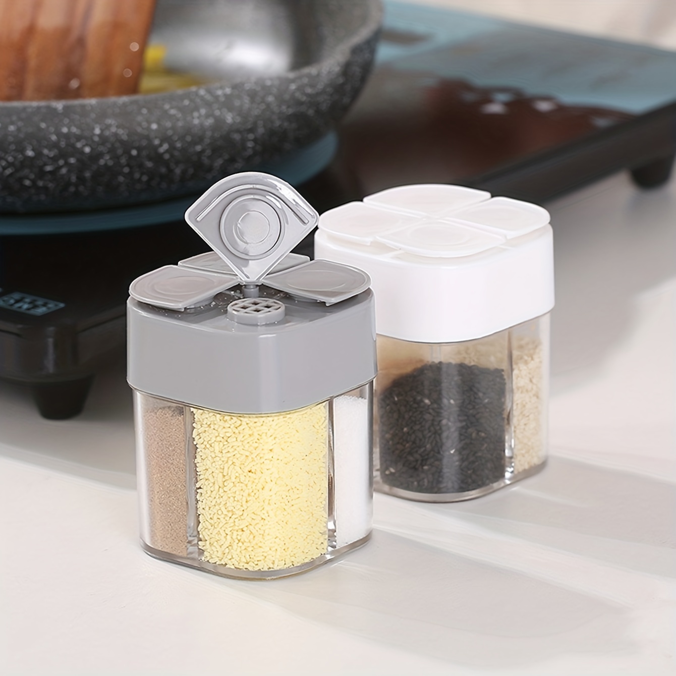 1PCS 4 in1 Camping Seasoning S - Camping Cooking Container recension och pris