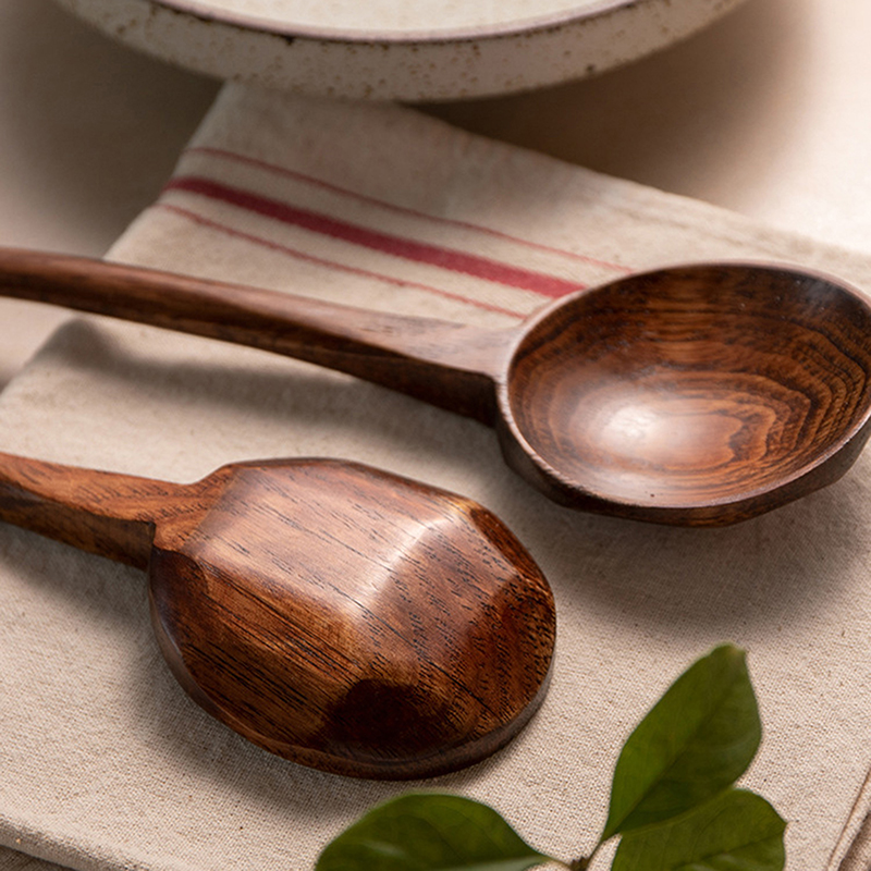 Long Handle Ramen Wooden Spoon - Japanese Camping Cooking recension och pris
