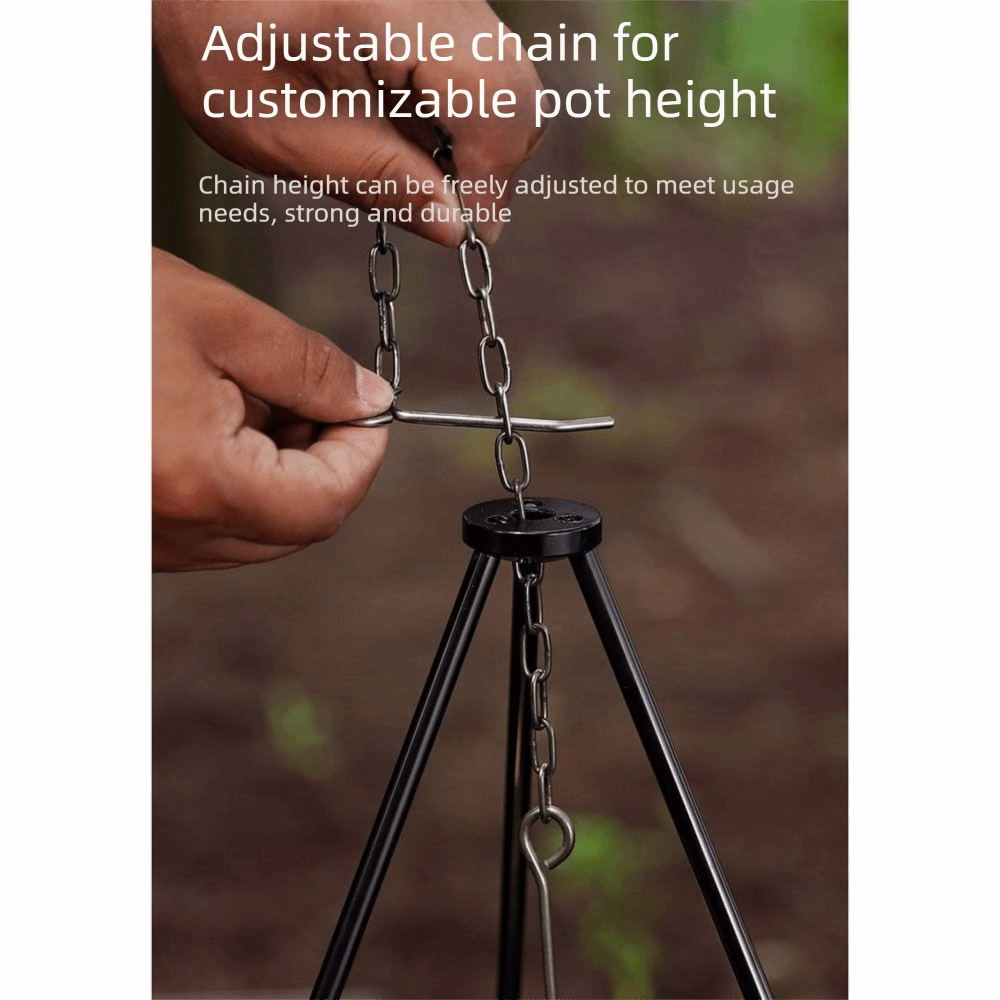 Portable Camping Tripod Detach - Camping Cooking Pot Tripod recension och pris
