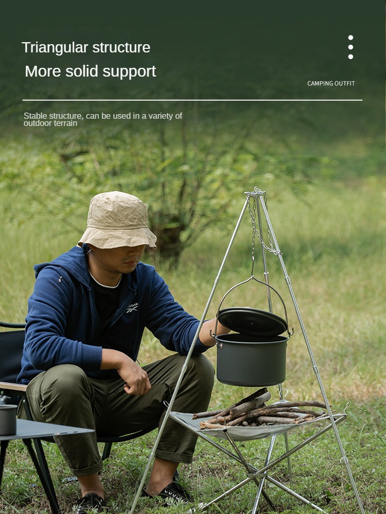 Camping Bonfire Tripod Portabl - Camping Cooking Pot Tripod recension och pris