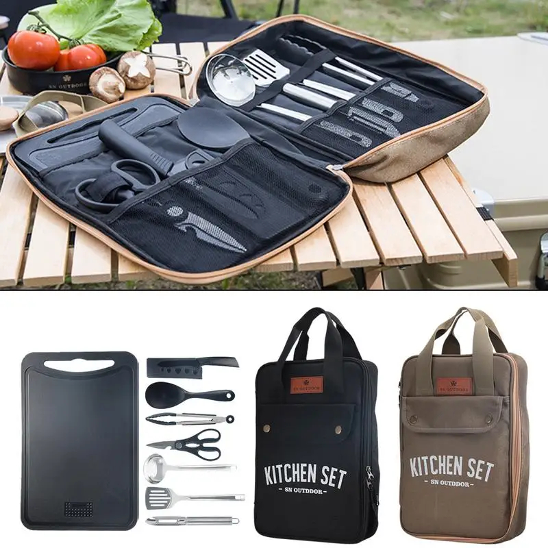 8pcs Camping Kitchen Cookware  - Camping Cooking Container recension och pris