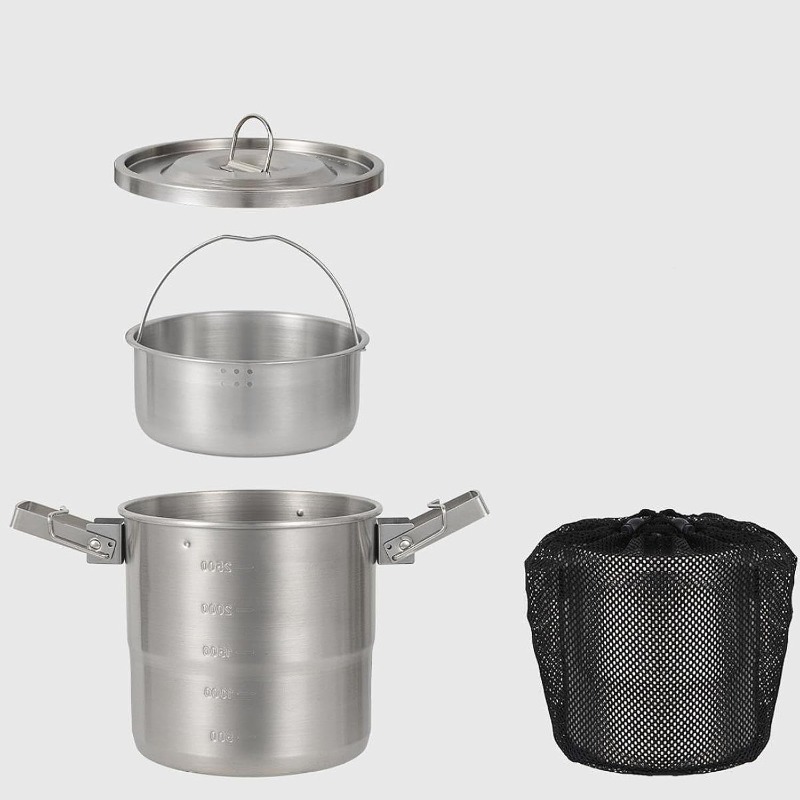 Camping Pot, 3L 304 Stainless  - Camping Cooking Pot Tripod recension och pris