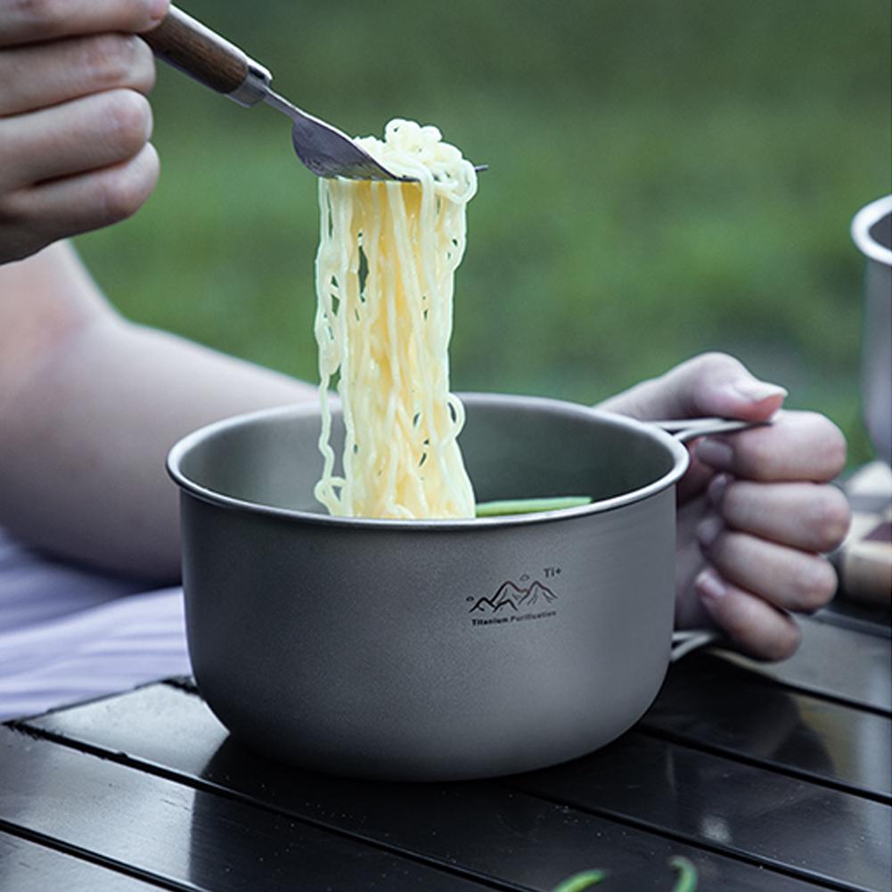 Titanium Hanging Pot Lightweig - Camping Cooking Pot With Lid recension och pris
