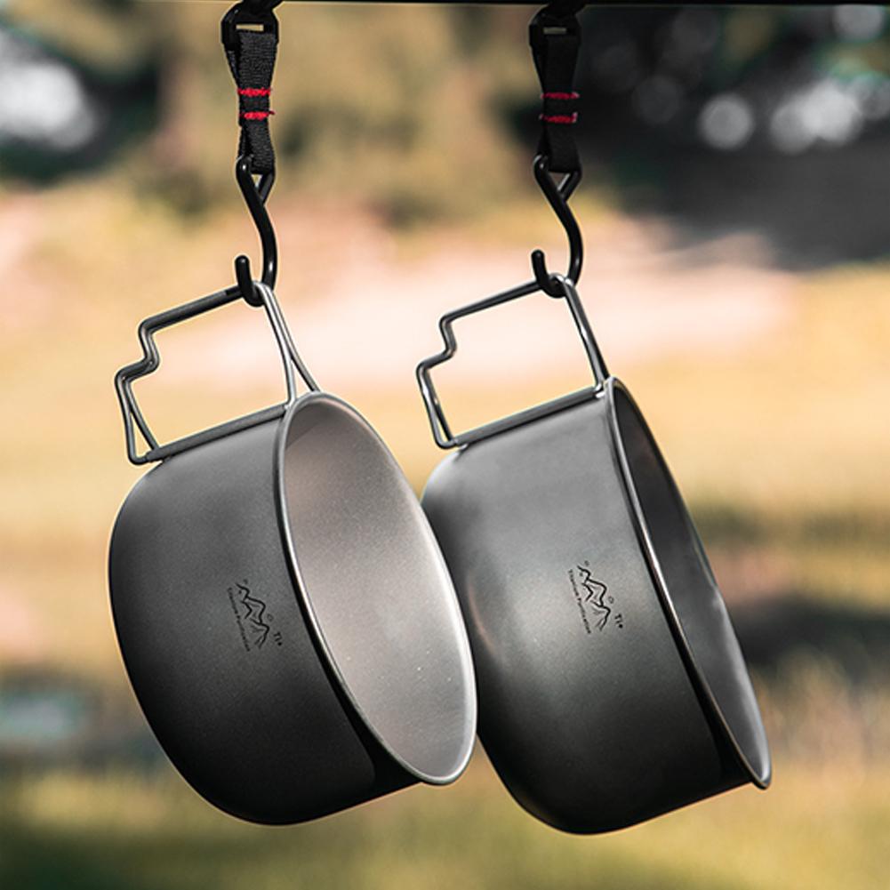 Titanium Hanging Pot Lightweig - Camping Cooking Pot With Lid recension och pris