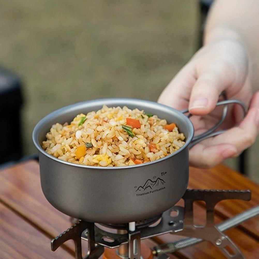 Titanium Hanging Pot Lightweig - Camping Cooking Pot With Lid recension och pris