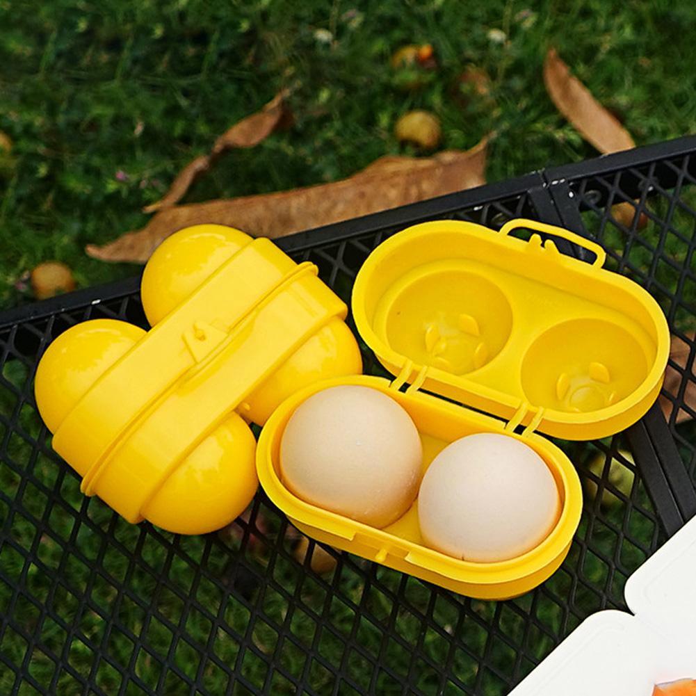 2 Grid Egg Storage Box Contain - Camping Cooking Container recension och pris