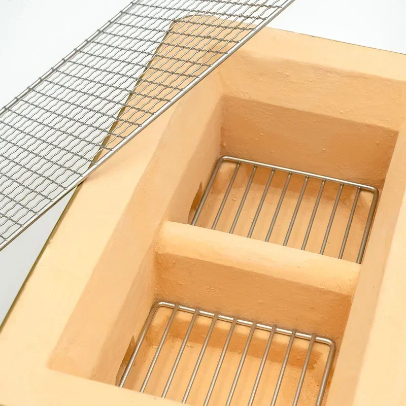 Large Rectangle Charcoal Grill - Japanese Camping Cooking recension och pris