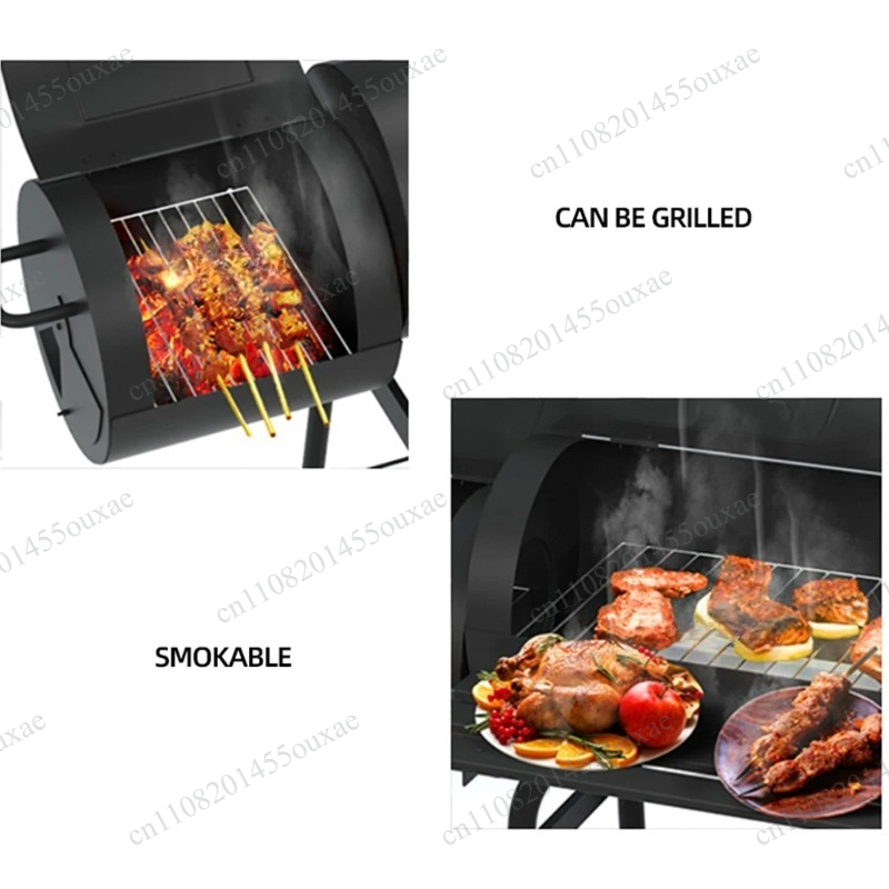 Double Sided Large Charcoal BB - Camping Double Cooking Stove recension och pris