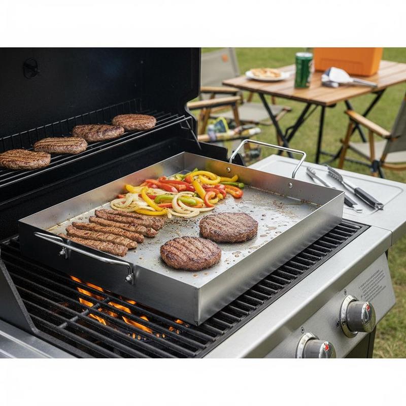 Free Shipping-Rectangular Flat - Camping Cooking Grill recension och pris
