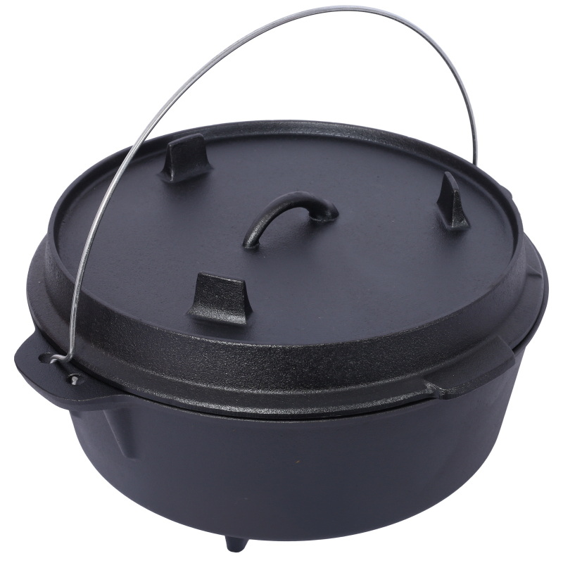 Pre-Seasoned Cast Iron Dutch O - Camping Cooking Dutch Oven recension och pris