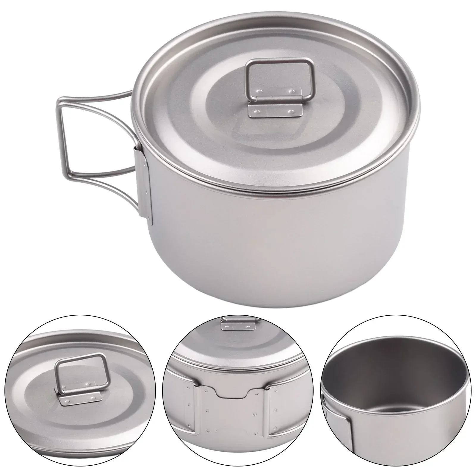 Titanium Bowl With Folding Han - Camping Cooking Container recension och pris