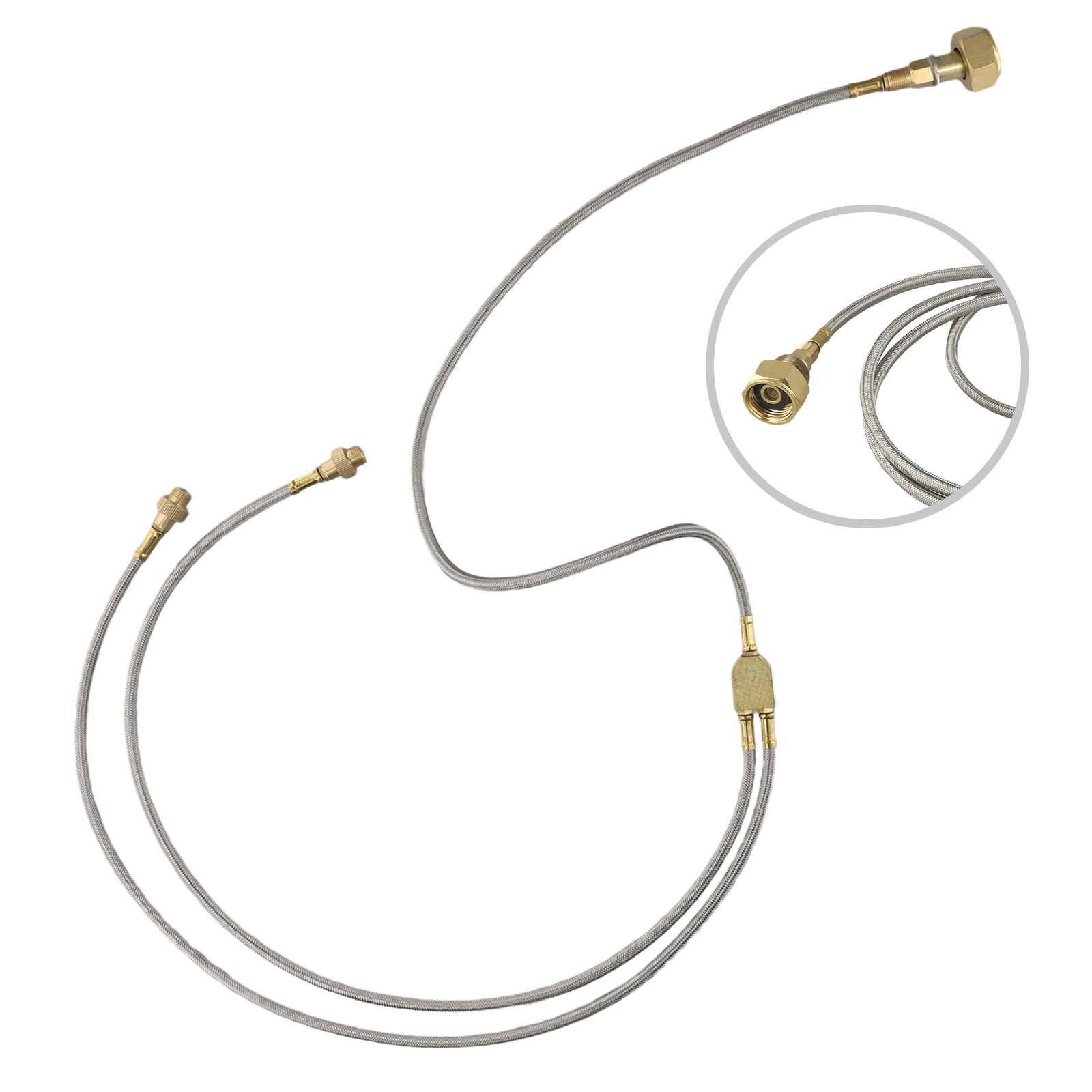 Double-Headed Brass Gas Line f - Camping Double Cooking Stove recension och pris