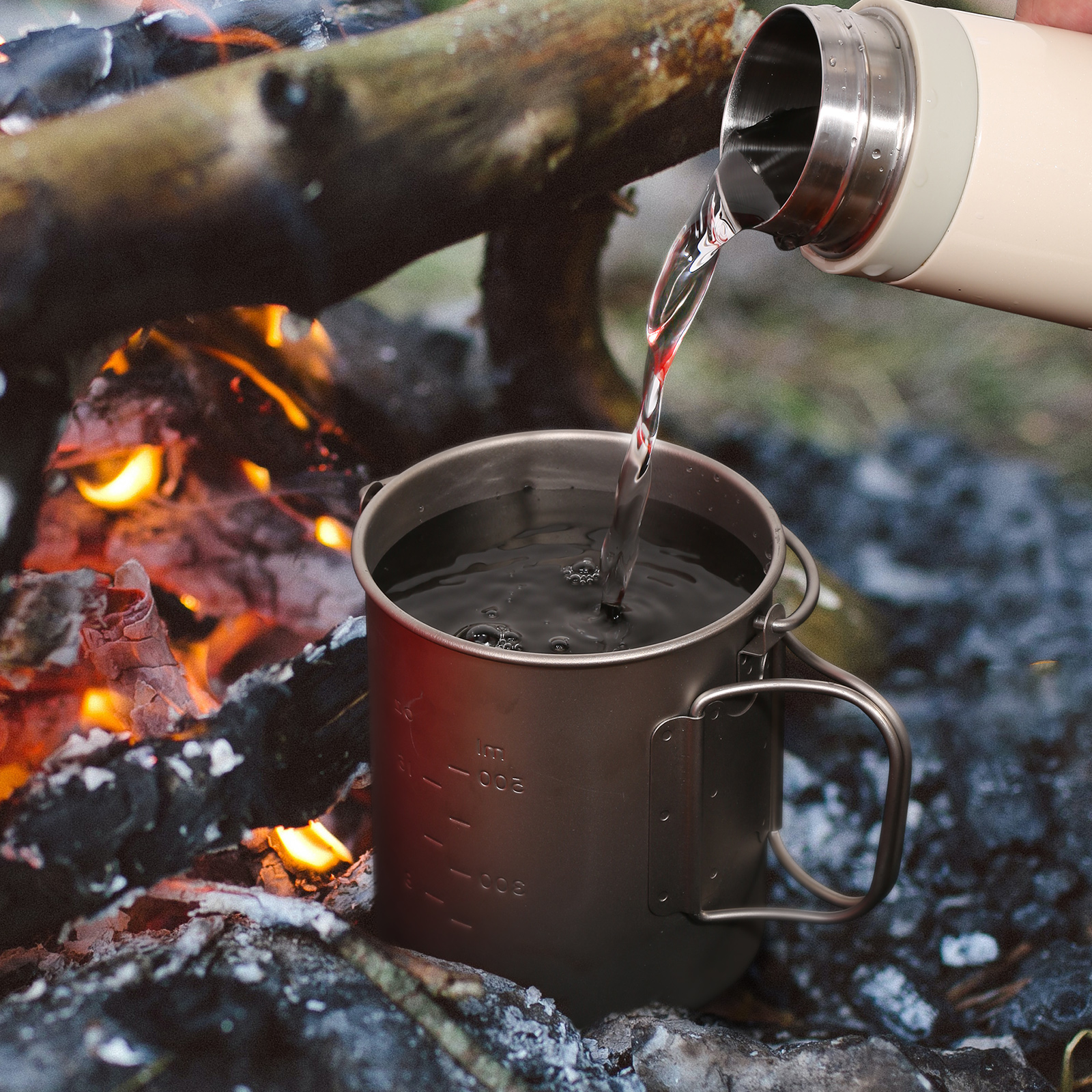 Ultralight 750ml Titanium Pot  - Camping Cooking Pot With Lid recension och pris
