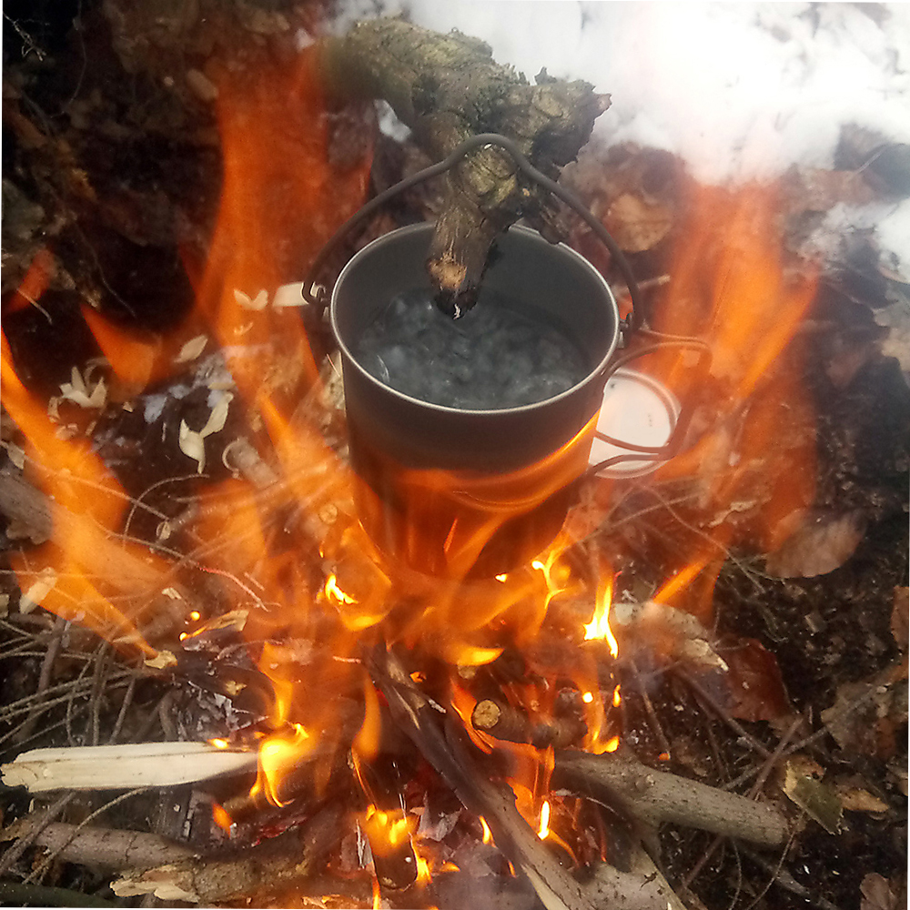 Ultralight 750ml Titanium Pot  - Camping Cooking Pot With Lid recension och pris