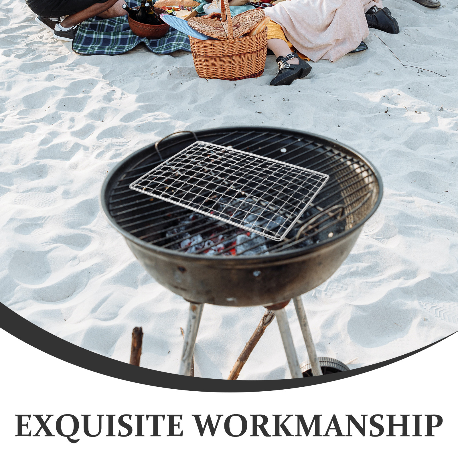 Stainless Steel Grill Mesh Mat - Camping Cooking Grill recension och pris