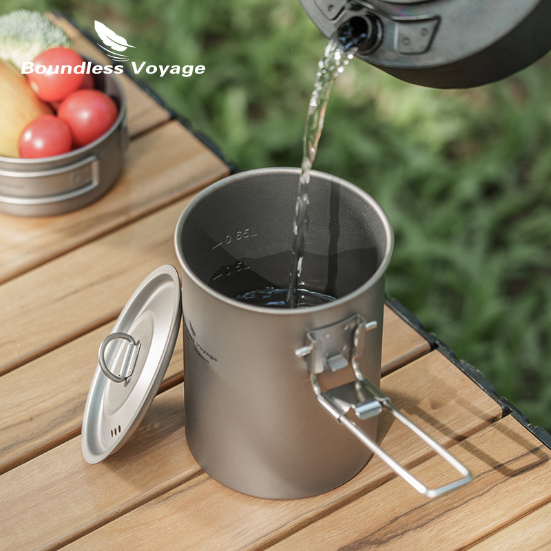 Boundless Voyage 900ml Titaniu - Camping Cooking Pot With Lid recension och pris