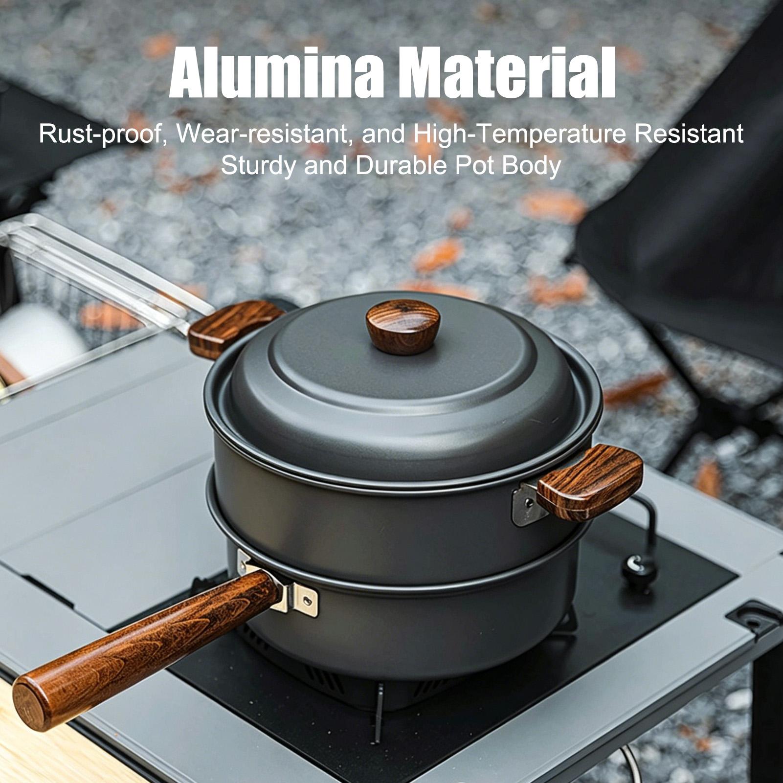 Camping Pot Portable Large Lig - Camping Double Cooking Stove recension och pris