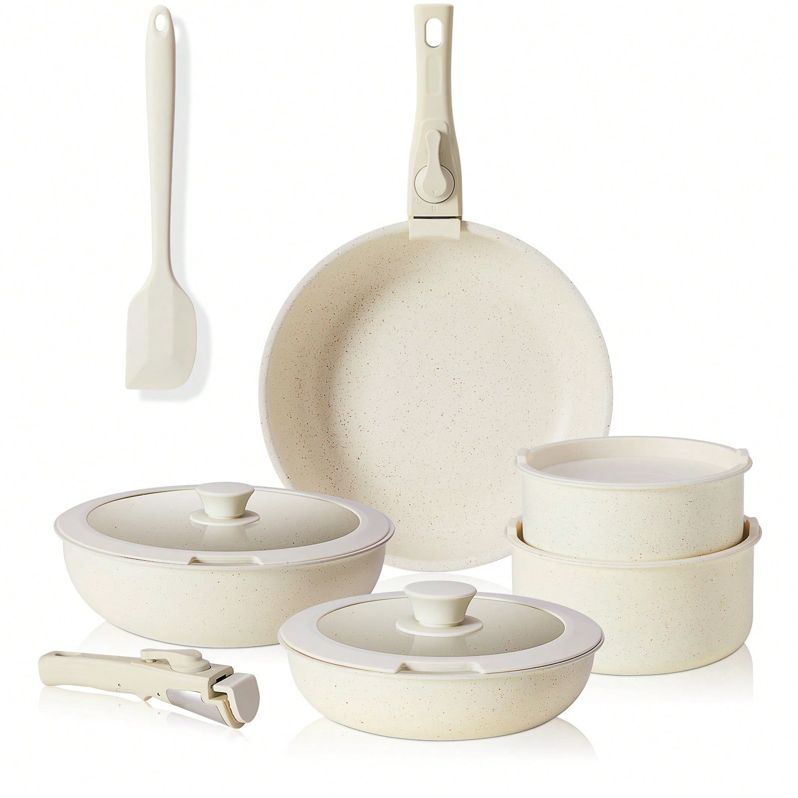 Pots And Pans Set Modern Minim - Camping Cooking Set Detachable Handle recension och pris